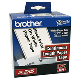 Rollo De Etiquetas Brother Dk2205 Para Ql700 Ql570 62mm 30m 