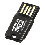 Lector De Tarjetas Portátil Nokia Adapter Sdhc Usb Micro Mic