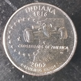 M582 Estados Unidos 25 Cent 2002 D Km# 333 Indiana