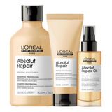 Loreal Absolut Repair Kit De Reconstrução 3 Produtos