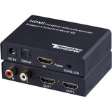 1x2 4k Hdmi Splitter Con Hdmi Audio Ex  Optical Y Rl Au...