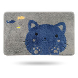 Guwewu Linda Alfombra De Baño, Alfombra Para Gatos, Ducha, B