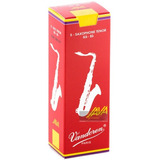 Kit 05 Palhetas Sax Tenor 2,5 Java Red Cut Vandoren