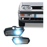 Rejillas Delanteras C/faro Leds Golf/jetta A3 (2 Pzas) 93-99