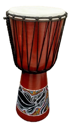 Djembe 50 Cm Instrumento De Indonesia Artesanal Cuero-madera