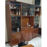 Antiguo Vajillero Cristalero Mueble Modular Laqueado Impecab