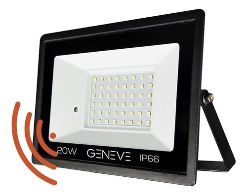 Reflector Led Exterior 20w Ip65 Con Sensor De Movimiento Fle