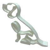 Perro Beagle Minimalista Escultura Decorativa De 1 Trazo