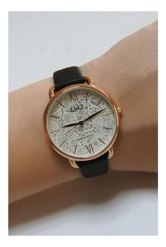 Reloj Mujer Q&q Qc27j101y 100% Original