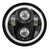 Faro Led Harley 5 3/4 Led Drl Ojos De Angel 5.75'' Moto W