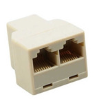 Unión Rj45 1 Hembra A 2 Hembras Utp Cat5 Cat5e - Belgrano