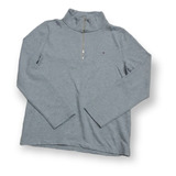 Sudadera Tommy Hilfiger De Mujer Talla Mediana Gris Sin Gorr