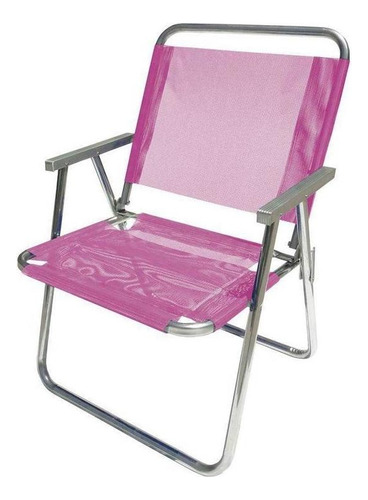 Cadeira Praia Varanda Xl 130kg Rosa - Botafogo - Cad0680