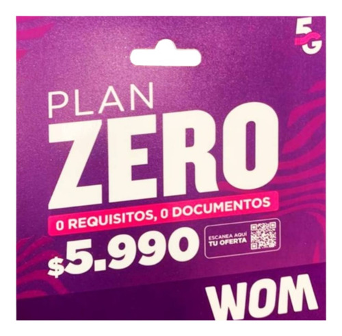 Chips Won Plan Zero Incluye 50gb + 500 Min X 30 Días