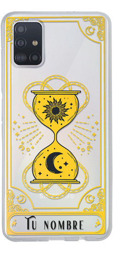 Funda Para Galaxy Cartas Tarot Reloj Arena Con Tu Nombre