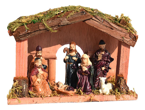 Navidad Natividad Artesanía Familia Estatua Figuras