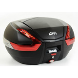 Baú Givi V-47 Carbon (monokey) Bauleto Top Case Lente Red