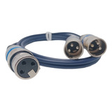 Cable Para Micrófono Dmx Xlr Canon Hembra A 2 Machos 30cms