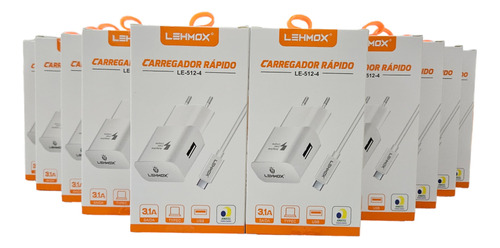 Kit 10 Carregadores Usb Tipo C Atacado Revenda Nota Fiscal