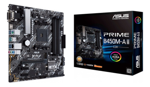 Mother Asus Prime B450m-a Ii Csm Socket Am4 Ddr4 Micro Atx