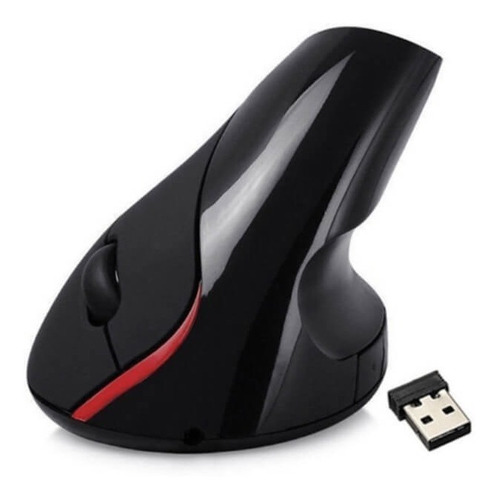 Mouse Optico Vertical Inalambrico Recargable Ergonómico