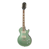 Guitarra Eléctrica EpiPhone Modern Les Paul Muse De Caoba Wanderlust Metallic Green Metalizado Con Diapasón De Laurel Indio