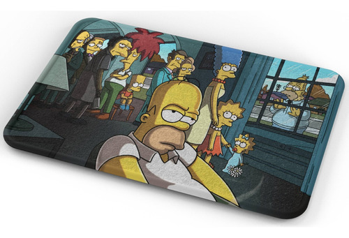 Tapete The Simpsons Personajes Tele Baño Lavable 40x60cm