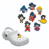 8 Shoe Charms De Dragon Ball Goku Sandalias Jibbitz Pulseras
