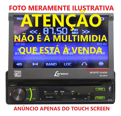 Touch Screen 7 Lenoxx Ad-2618 Dvd Tela Toque Ad2618 2618