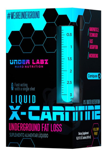 X-cartinine 2000 Liquid Termogênico 480ml Under Labz