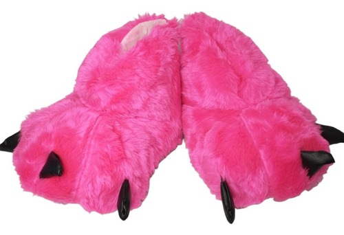 Pantufla Cerrada Garra Premiun Adulto Peluche Uña De Cuero