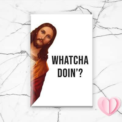 ¿imán Divertido De Jesús Para La Navidad - Whatcha Doin'?