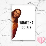 ¿imán Divertido De Jesús Para La Navidad - Whatcha Doin'?