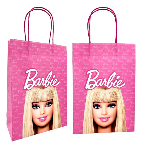 Bolsas Barbie Grandes Cotillon Cumpleaños X 10 