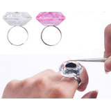 2 Anillos De Cristal Para Adhesivo Extensiones De Pestañas