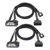 Cable De Datos Sata 6g De 2 Piezas, Cable De Extensión 2 En