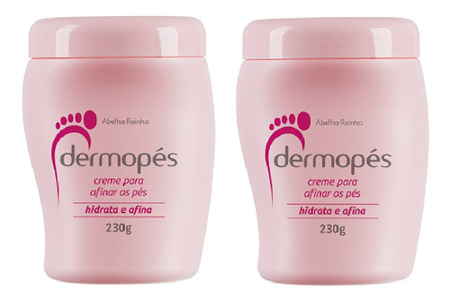 2 Creme Tratamento Pés Hidrata Afina Dermopés Abelha Rainha