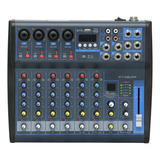 Consola Mixer Parquer 8 Canales Kt-08up  Digital Dsp