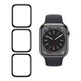 Kit 3 Películas Para Apple Watch Series 8 45mm Full 3d Nano