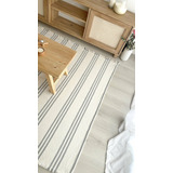 Alfombra Liviana  Manta Olga Crud Tres R Gris 100% 160x195cm