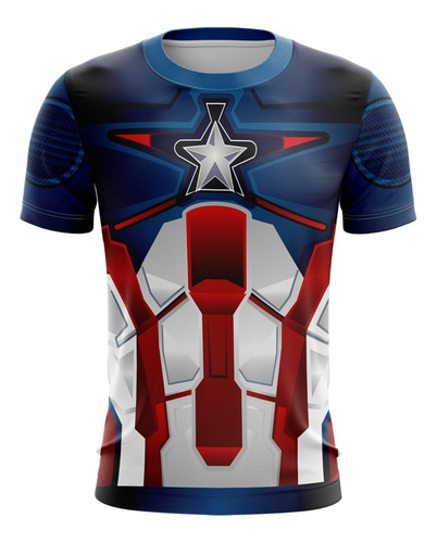 Playera Sublimada Capitán América Traje D2