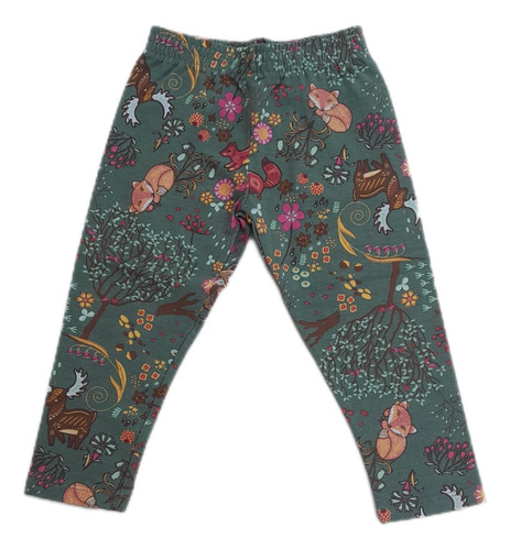 Calça Legging Infantil Em Cotton Estampado  