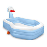 Intex Piscina Inflable Con Aro Basket 257x188x135 Cm