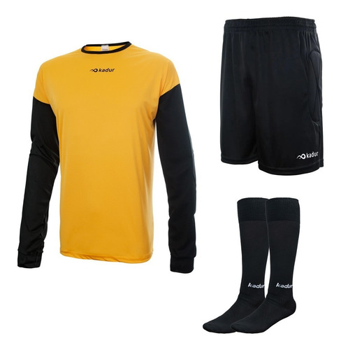 Buzo Arquero Short Medias Conjunto Futbol Protecciones Kit