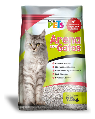 Arena Para Gato Especial Para Arenero Bolsa 7.5kg Fancy Pets