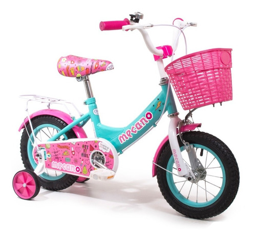 Bicicleta Lady Rodado 12 Infantil Love Ruedas Inflables
