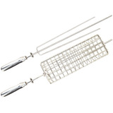 1 Tridente Grelha Para Churrasqueira Soft Grill Giratório