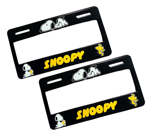 Porta Placas Snoopy Vw Kia Chevrolet Mazda Honda Jeep Seat