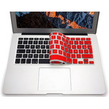 Protector Teclado Para Macbook Air Pro Retina Rojo