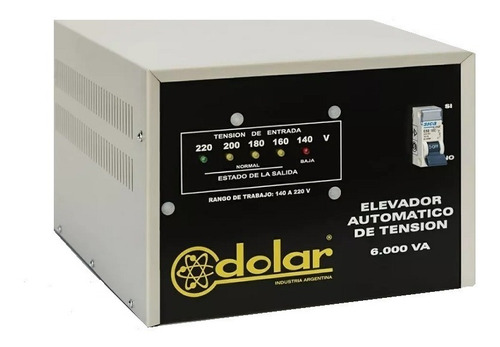 Elevador De Tension Automatico Ind Arg 6kva 140v Marca Dolar